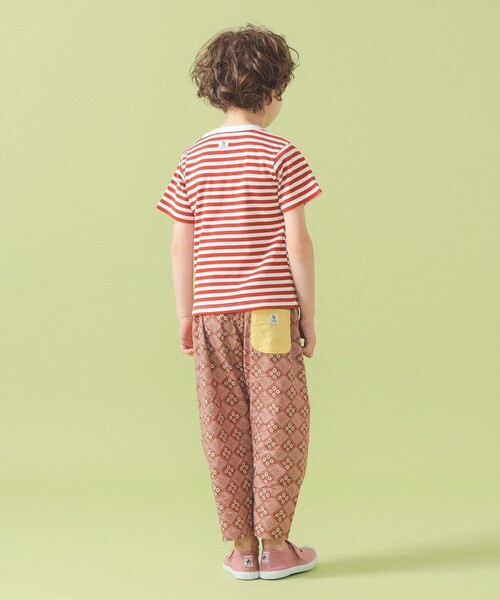 こども ビームス（コドモビームス）の「テレコ ボーダー ショートスリーブ Tシャツ 2026SS（90～140cm）（Tシャツ/カットソー・キッズ・イエロー/サックスブルー/レッド系その他7・140/130/120/110/100/90）」の6枚目の写真