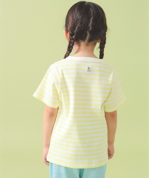 こども ビームス（コドモビームス）の「テレコ ボーダー ショートスリーブ Tシャツ 2026SS（90～140cm）（Tシャツ/カットソー・キッズ・イエロー/サックスブルー/レッド系その他7・140/130/120/110/100/90）」の9枚目の写真