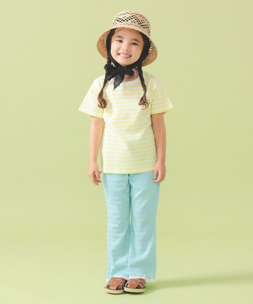 こども ビームス（コドモビームス）の「テレコ ボーダー ショートスリーブ Tシャツ 2026SS（90～140cm）（Tシャツ/カットソー・キッズ・イエロー/サックスブルー/レッド系その他7・140/130/120/110/100/90）」の11枚目の写真