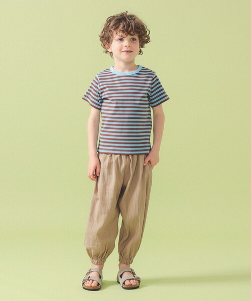 こども ビームス（コドモビームス）の「テレコ ボーダー ショートスリーブ Tシャツ 2026SS（90～140cm）（Tシャツ/カットソー・キッズ・イエロー/サックスブルー/レッド系その他7・140/130/120/110/100/90）」の14枚目の写真