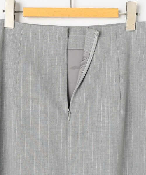 NOLLEY’S Sophi(ノーリーズソフィ)の「ウォッシャブルストライプドレープタイトスカート(スカート・レディース・ブルー系その他6/ブラック系その他・38/36)」の12枚目の写真