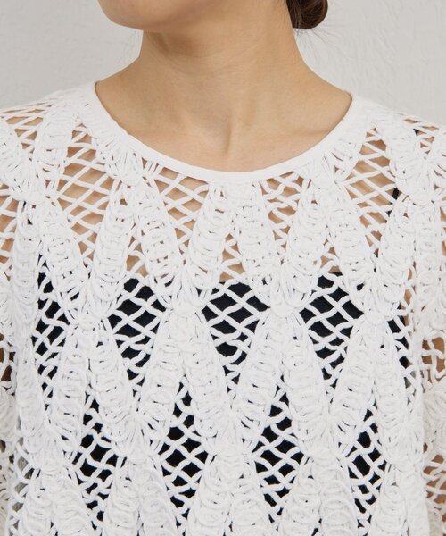 GALLARDAGALANTE(ガリャルダガランテ)の「【2026SS Debut】【Dhritië】【手洗い可】レースプルオーバー(シャツ/ブラウス・レディース・オフホワイト/ブラック・FREE)」の18枚目の写真
