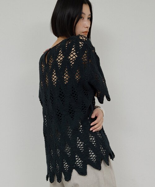 GALLARDAGALANTE(ガリャルダガランテ)の「【2026SS Debut】【Dhritië】【手洗い可】レースプルオーバー(シャツ/ブラウス・レディース・オフホワイト/ブラック・FREE)」の3枚目の写真