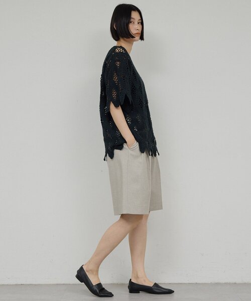 GALLARDAGALANTE(ガリャルダガランテ)の「【2026SS Debut】【Dhritië】【手洗い可】レースプルオーバー(シャツ/ブラウス・レディース・オフホワイト/ブラック・FREE)」の8枚目の写真