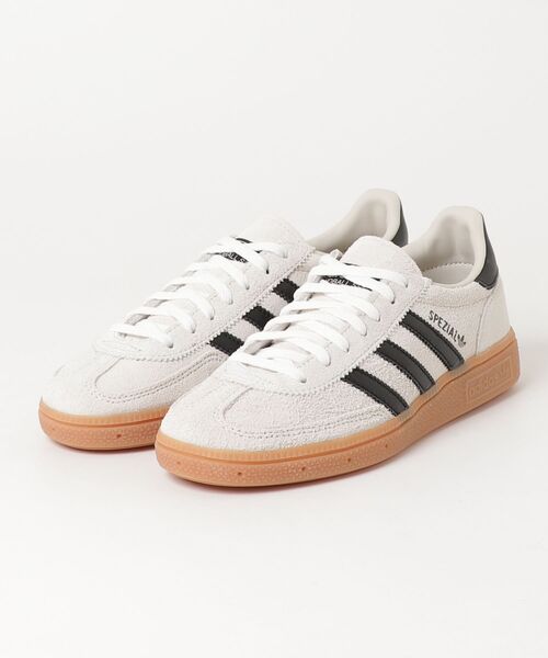 adidas(アディダス)の「adidas/アディダス ハンドボール スペツィアル / Handball Spezial W(スニーカー・レディース・ベージュ/ホワイト/グリーン・23cm/24cm/24.5cm)」の1枚目の写真