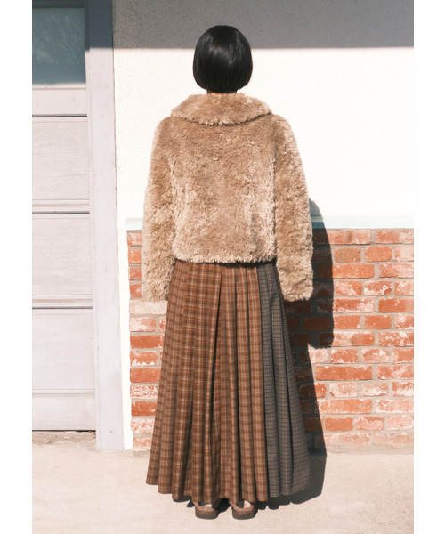 PEEVES PEEVES(フィブス フィブス)の「Mix Check Maxi Skirt / Brown(スカート・レディース・その他・OS)」の3枚目の写真