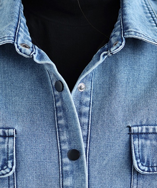 裏起毛デニムシャツジャケット（デニムジャケット）｜ONEP STAR