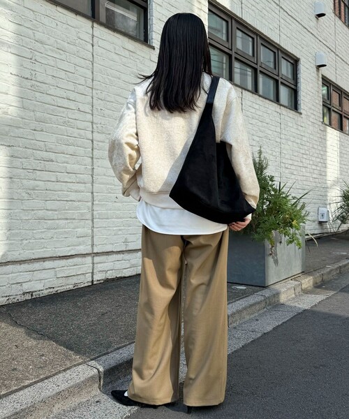 fredy emue（フレディエミュ）の「モールニットソーハーフジッププルオーバー（Tシャツ/カットソー・レディース・チャコールグレー/アイボリー/カーキ・38）」の21枚目の写真