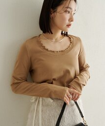 Omekashi | フリルロングTシャツ(Tシャツ/カットソー)