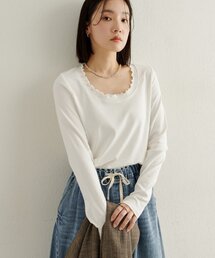 Omekashi | フリルロングTシャツ(Tシャツ/カットソー)