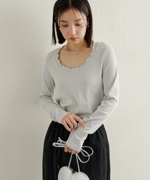 フリルロングTシャツ