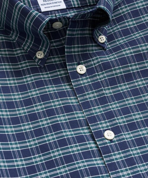 BROOKS BROTHERS(ブルックスブラザーズ)の「ストレッチオックスフォード GFロゴ シーズナルパターン カジュアルシャツ Regular Fit(シャツ/ブラウス・メンズ・ダークブルー/ブルー系その他2・LARGE/MEDIUM/SMALL/X-LARGE/X-SMALL)」の3枚目の写真
