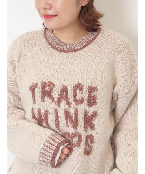 SM2（エスエムツー）の「ループロゴニットプルオーバー（ニット/セーター・レディース・オレンジ/オフホワイト/グレー/ベージュ/パープル・F）」の4枚目の写真