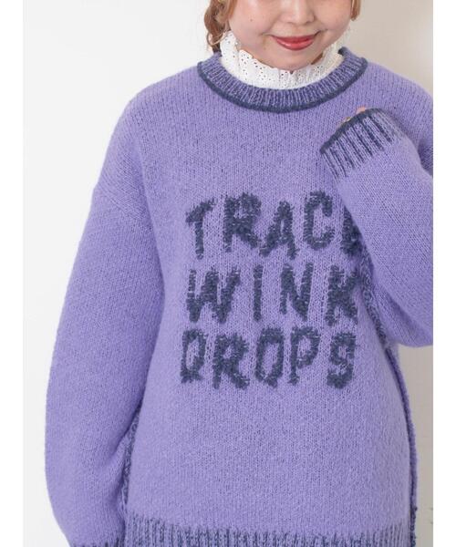 SM2（エスエムツー）の「ループロゴニットプルオーバー（ニット/セーター・レディース・オレンジ/オフホワイト/グレー/ベージュ/パープル・F）」の5枚目の写真