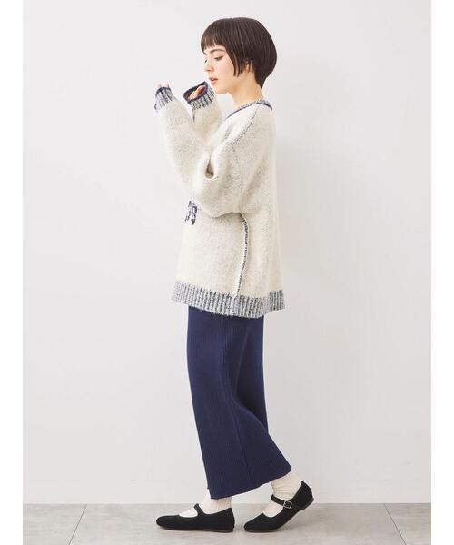 SM2（エスエムツー）の「ループロゴニットプルオーバー（ニット/セーター・レディース・オレンジ/オフホワイト/グレー/ベージュ/パープル・F）」の20枚目の写真