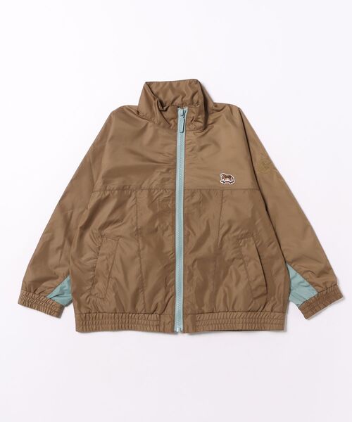 GROOVY COLORS(グルービーカラーズ)の「Recycled Polyester 2tone Zip Jacket(マウンテンパーカー・キッズ・ブラック/ベージュ・115/125)」の11枚目の写真