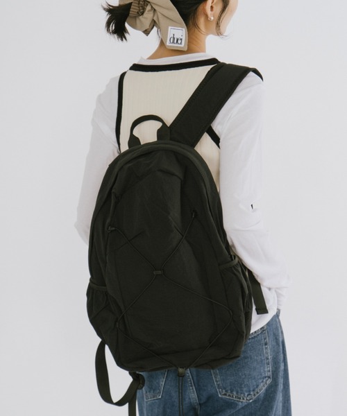 duei(デュイ)の「ベーシックバックパック(バックパック/リュック・レディース・ブラック/グレー・FREE)」の1枚目の写真