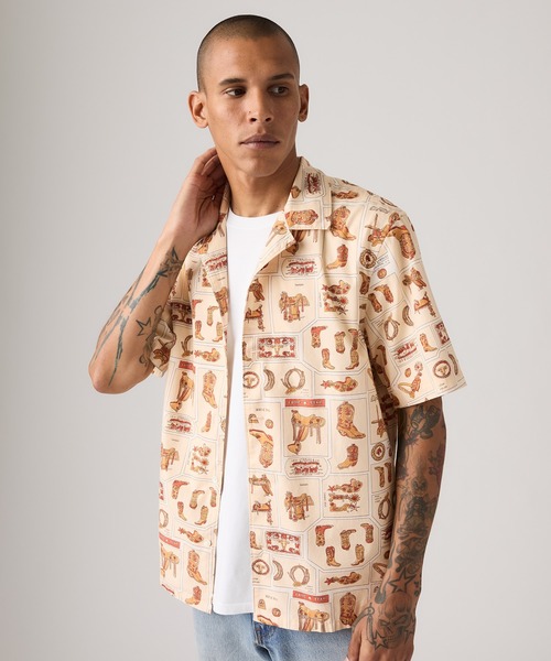 Levi's(リーバイス)の「Levi's/リーバイス サンセットキャンプシャツ スタンダードフィット(シャツ/ブラウス・メンズ・ベージュ・XL/L/M/S)」の9枚目の写真