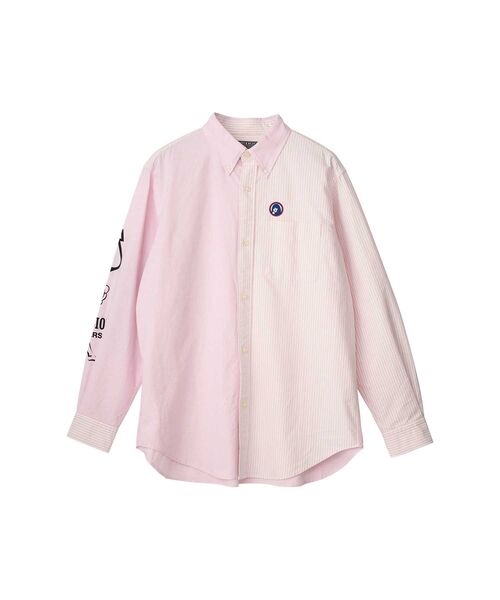 HYSTERIC GLAMOUR(ヒステリックグラマー)の「BAD ASS WHISKY ボタンダウンシャツ(シャツ/ブラウス・メンズ・ブルー系その他/ブラック系その他/ピンク系その他/ホワイト・X-LARGE/LARGE/MEDIUM/SMALL)」の4枚目の写真