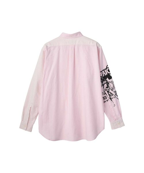 HYSTERIC GLAMOUR(ヒステリックグラマー)の「BAD ASS WHISKY ボタンダウンシャツ(シャツ/ブラウス・メンズ・ブルー系その他/ブラック系その他/ピンク系その他/ホワイト・X-LARGE/LARGE/MEDIUM/SMALL)」の7枚目の写真