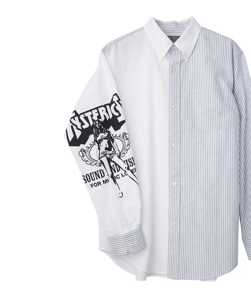 HYSTERIC GLAMOUR(ヒステリックグラマー)の「BAD ASS WHISKY ボタンダウンシャツ(シャツ/ブラウス・メンズ・ブルー系その他/ブラック系その他/ピンク系その他/ホワイト・X-LARGE/LARGE/MEDIUM/SMALL)」の15枚目の写真