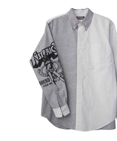 HYSTERIC GLAMOUR(ヒステリックグラマー)の「BAD ASS WHISKY ボタンダウンシャツ(シャツ/ブラウス・メンズ・ブルー系その他/ブラック系その他/ピンク系その他/ホワイト・X-LARGE/LARGE/MEDIUM/SMALL)」の11枚目の写真