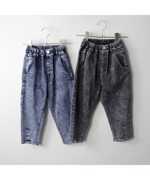 maarook(マルーク)の「接触冷感ハイブリーチデニムロングパンツ(デニムパンツ・キッズ・ネイビー/ブラック・140cm/150cm/160cm/170cm)」の4枚目の写真