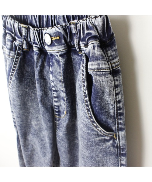 maarook(マルーク)の「接触冷感ハイブリーチデニムロングパンツ(デニムパンツ・キッズ・ネイビー/ブラック・140cm/150cm/160cm/170cm)」の8枚目の写真