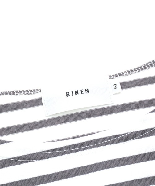 RINEN（リネン）の「[RINEN] 引き揃え天竺ボーダー 半袖ボートネック（Tシャツ/カットソー・メンズ・グレー系その他/ブルー系その他・2/3）」の16枚目の写真