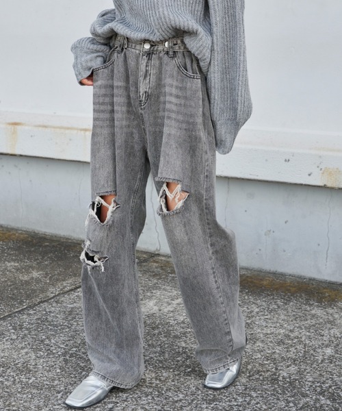 Auntie Rosa Holiday（アンティローザホリデー）の「デニムパンツ（デニムパンツ・レディース・ブルー・MEDIUM）」の2枚目の写真