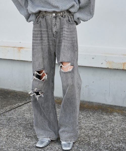 Auntie Rosa Holiday（アンティローザホリデー）の「デニムパンツ（デニムパンツ・レディース・ブルー・MEDIUM）」の3枚目の写真