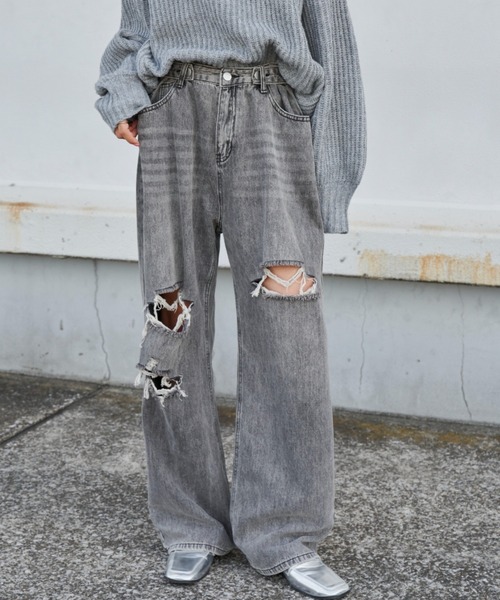 Auntie Rosa Holiday（アンティローザホリデー）の「デニムパンツ（デニムパンツ・レディース・ブルー・MEDIUM）」の5枚目の写真