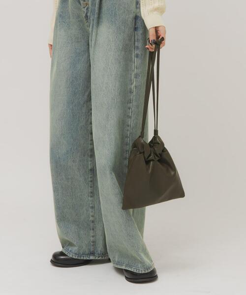 KBF（ケイビーエフ）の「ギャザーデザインミニBAG（ショルダーバッグ・レディース・アイボリー/カーキ/ブラック・ONE）」の10枚目の写真