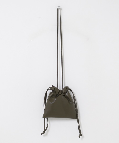 KBF（ケイビーエフ）の「ギャザーデザインミニBAG（ショルダーバッグ・レディース・ブラック/アイボリー/カーキ・ONE）」の8枚目の写真