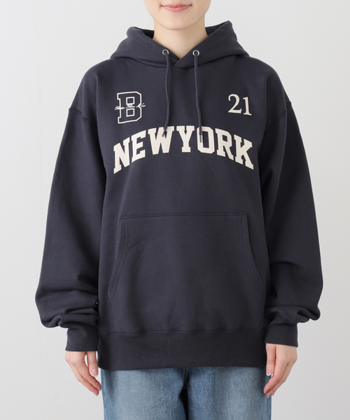Deuxieme Classe（ドゥーズィエムクラス）の「BTN Logo Hoodie（パーカー・レディース・ネイビー/グレー・FREE）」の5枚目の写真