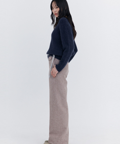 WNDERKAMMER(ブンダーカンマー)の「アルパカブークルニットプルオーバー_ネイビー(ニット/セーター・レディース・その他・ONE SIZE)」の2枚目の写真