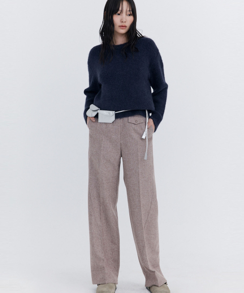 WNDERKAMMER(ブンダーカンマー)の「アルパカブークルニットプルオーバー_ネイビー(ニット/セーター・レディース・その他・ONE SIZE)」の4枚目の写真
