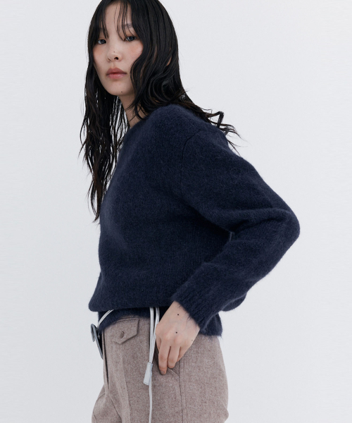 WNDERKAMMER(ブンダーカンマー)の「アルパカブークルニットプルオーバー_ネイビー(ニット/セーター・レディース・その他・ONE SIZE)」の7枚目の写真