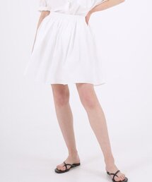THE-ABON（エイボン）の「コットンプリーツミニスカートアイボリー（スカート）」