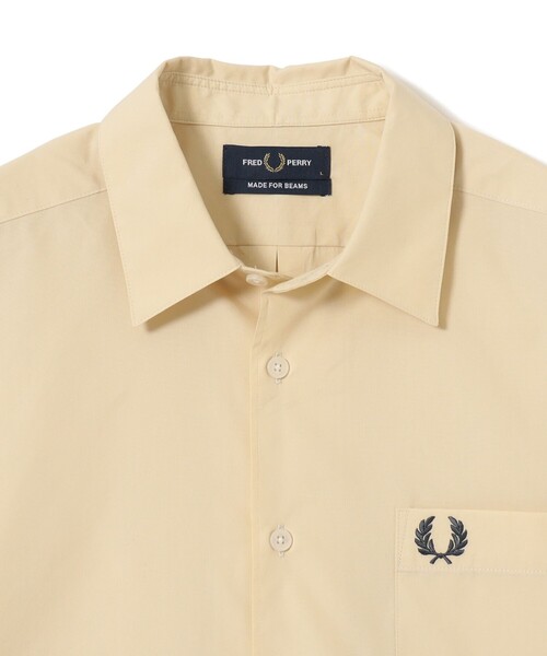 FRED PERRY（フレッドペリー）の「【別注】FRED PERRY / Broad Short Sleeve Shirts（シャツ/ブラウス・メンズ・ホワイト/ナチュラル・SMALL/MEDIUM/LARGE/X-LARGE）」の8枚目の写真