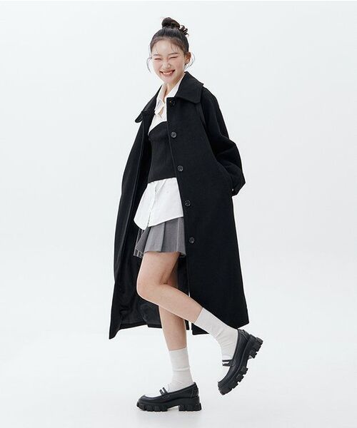 MUSINSA STANDARD WOMAN（ムシンサスタンダードウーマン）の「ウィメンズ ローライズプリーツミニスカート [メランジグレー]（スカート・レディース・その他・LARGE/MEDIUM/SMALL/X-SMALL）」の21枚目の写真