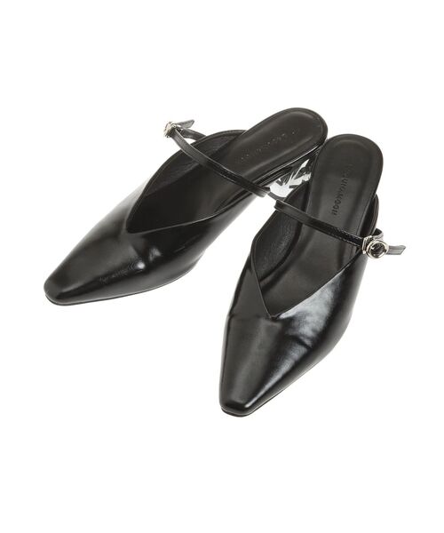 LAGUNAMOON（ラグナムーン）の「MODERNカッティングメタルヒールミュール（パンプス・レディース・ブラック/ミント・MEDIUM/SMALL）」の19枚目の写真