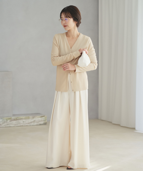 plage（プラージュ）の「Rib  カーディガン（カーディガン/ボレロ・レディース・ベージュ/ブラック・FREE）」の21枚目の写真