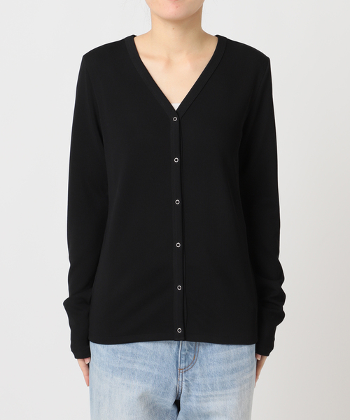 plage（プラージュ）の「Rib  カーディガン（カーディガン/ボレロ・レディース・ベージュ/ブラック・FREE）」の11枚目の写真