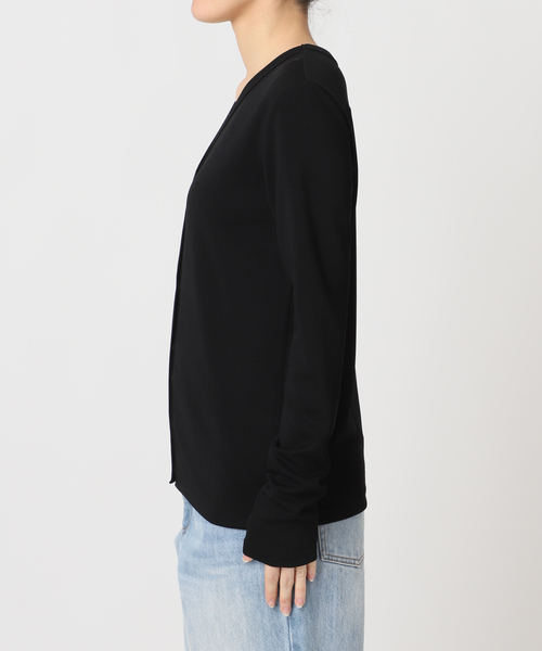 plage（プラージュ）の「Rib  カーディガン（カーディガン/ボレロ・レディース・ベージュ/ブラック・FREE）」の12枚目の写真