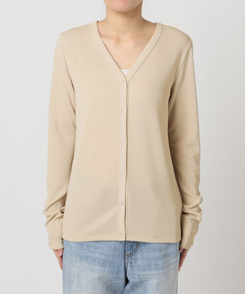 plage（プラージュ）の「Rib  カーディガン（カーディガン/ボレロ・レディース・ベージュ/ブラック・FREE）」の18枚目の写真