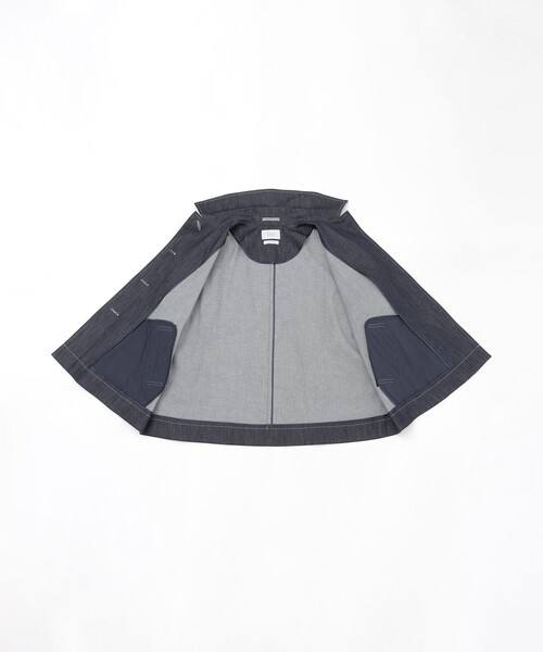 S.ESSENTIALS(エスエッセンシャルズ)の「レーヨンストレッチデニムジャケット(デニムジャケット・レディース・ネイビー・38)」の3枚目の写真