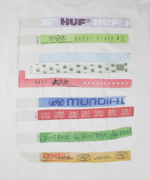 HUF(ハフ)の「【C-HUF3】【HUF/ハフ】ADMISSION TEE TS02457(Tシャツ/カットソー・メンズ・ホワイト/ブラック・X-LARGE/LARGE/MEDIUM/SMALL/XX-LARGE)」の20枚目の写真
