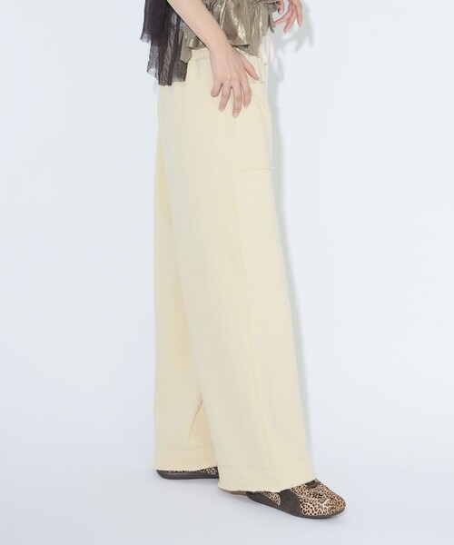 maturely(マチュアリー)の「maturely / ヘム カットオフ フレア ジャージー(スウェットパンツ・レディース・ベージュ/ブラック・0/1)」の8枚目の写真