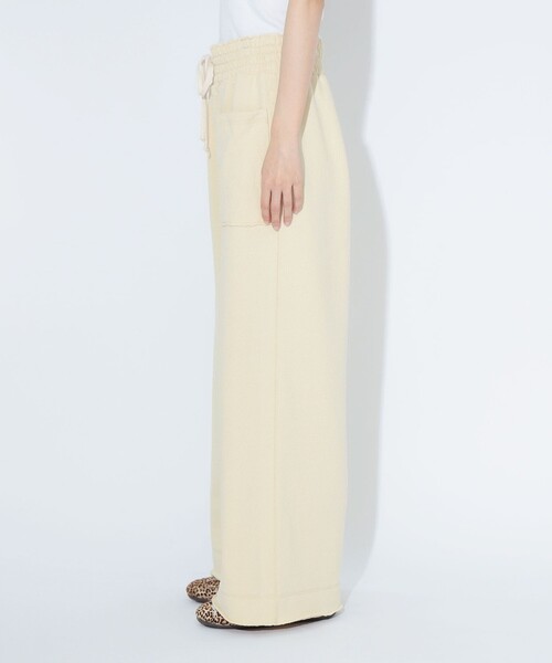 maturely(マチュアリー)の「maturely / ヘム カットオフ フレア ジャージー(スウェットパンツ・レディース・ベージュ/ブラック・0/1)」の6枚目の写真